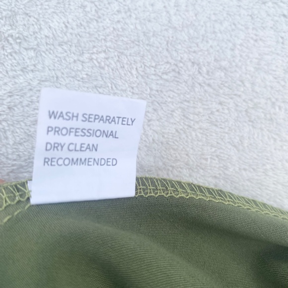 Mogidol Sexy Satin Backless Midi Dress Halter High-Slit Sz Small Green - Picture 15 of 16